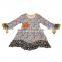 Unique design wholesale long sleeve tops with tassels kids girls abstract painting fashion boutique outfits factory clothing new