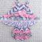 Wholesale pink chevron cotton ruffle adult baby kids indoor swing set M5040612