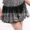 Girls Sexy Leopard Latin Dance Skirt Suits Children Kids Performance Latin Fringe Dress