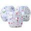 little car pattern printed 100% cotton reusable sleepy baby cloth diaper