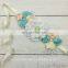 Ivory Penoy Flower Matching Colorful Satin Flower Sash Bridal Belts QueenBaby Sash Luxe Sash