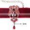 New Popular Black Velvet Choker Necklace Rhinestone Geometric Women Jewelry