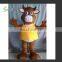 Cow mascot costume/advertising fur costume/fur mascot costume for sale