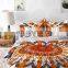 Ombre Indian Mandala Hippie Bohemian Queen Size Duvet Doona Bedding Blanket With Pillow Cover