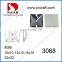 DZ-3068 square shape crystal ab sew on rhinestones for clothing