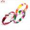 Fashion wholesale cheap custom gym silicone wristband