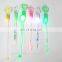 beautiful shape and color LED flashing swizzle stick for bar