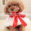 Pet dogs New Year's red cloak hoodies flower cape cats winter Clothes sample free