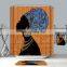 Finely Processed Polyester Fabric African American Print Shower Curtain