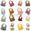 RTS Feeding Bib Waterproof Adjustable Fit Waterproof Bibs Silicone Baby Bib