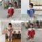 6729 New fashion korean spring baby girls turndown collar casual dress