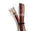 customizable speaker wire 14 awg copper flat red black white transparent cable