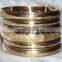 Brass Dotted Design Bangle Set Of 5 Piece 13709