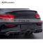 C63 trunk spoiler for C-class W205  2014-2016year B-style DRY carbon fiber rear wing for C63s