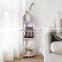 Bathroom wooden Caddy Shower Waterproof Ladder bathroom Corner wood  Shelf