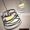 Art Design Brief Black Metal Pendant Light E27 Decorative