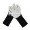 7 Gauge Stainless Steel Wire HTP Abrasion Tear cut Resistant  Gloves Sewing with Leather on Palm 38cm Long