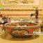 India style excellent quality glazed colorful vanity sink of ceramic made in Jingdezhen
