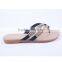 Sexy woman new soft cheap beach slippers with rhinestone decoration