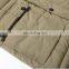 Custom Logo Cotton Fleece Brown Regular Zipper Windproof Hooded Men's Jackets