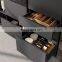 Free 3D customized high gloss white flat panel door cheap modular design PVC modern kitchen cabinets