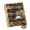Bamboo 16-Cube Inspirations kitchen Spice Rack Organizer with condiments bottles Storage Holders & Racks