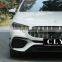 CLY Car bumpers For 2019-2021 Mercedes Benz W177 A Class Facelift 2021 A45 AMG Bodykit Diffuser with exhaust pipe