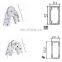 OEM ODM Q235 Steel Galvanized Ladder Accessories Ladder Parts Ladder Hinge