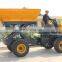 Scissor lift Agricultural use FCY25H  high tip mini  4*4 Mini wheel Tractor dumper for Palm Fruit transport