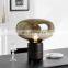 Postmodern Creative LED Desk Light Hardware Glass Table Lamp Simple Decor Art Bedside Lamps For Bedroom Night Lights