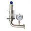 Sanitary Bunging Valve Device Spunding Valve with Pressure Gauge for Brewery
