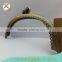 16.5*7.5cm purse bags metal frame with black gems