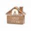 Hot Sale Modern Eco-friendly Creative Mute Home Decoration House Shape Wooden Led Alarm Clock With Light