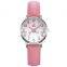 SHENGKE Lovely Lady Watch Arabic Number Index Dila Easy To Cheak Time Luminous Soft Leather Band Japanese Quartz Movement K9005L