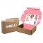 Custom Logo Self Adhesive Screen Printing Kraft Paper E-commerce Shipping Box Zipper Tear Corrugated Paper Packing Box