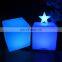 illuminated PE material LED cube seat bar seats lighting cube LED Furniture glowing plastic cube chair
