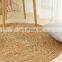 Hand Woven Round Seagrass Rug Rustic Style Natural Brown Straw Floor Mat Carpet Vietnam Supplier