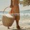 High Quality Round Rattan Picnic Cooler Basket Storage basket with Handle ecofriendly Wholesale Supplier