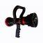 Handheld fire hose nozzle with machino female coupling