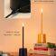 Aufladbarer Touch-Steuerungs-Metall-LED-Schlafzimmer-Nacht- bzw. Nachttischleuchte, Dekorations-Tischlampe für Restaurants und Bars