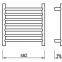 wall mount electric towel rack towel warmer towel heater electric towel shelf model YC4848-7