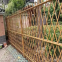 Resistente e estético muro de barreira em bambu artificial para comunidades e vilas