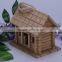 Small Unfinished Natural Wood Wooden Bird House