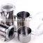Mirror Polish 5'' stainless steel kitchen canister sets