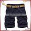 OEM canvas breathable belt mens shorts