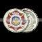 Gun Challenge Coins, Gold Plated And Soft Enamel Filled