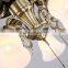 Best Metal Material Glass Lampshade Outdoor Ceiling Fan With Light