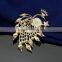 Costume Jewelry China Good  Manufacturers Crystal Peacock Shape Brooches