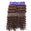 DEEP CURL cheap malaysian human hair weaving for foreign trade