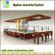 White simple glass wood jewelry display kiosk/shopping display shelf